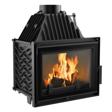 Wkład kominkowy kominek powietrzny żeliwny ZUZIA DECO 15 kW fi 200