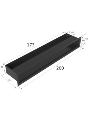 LUFT czarny 9x20