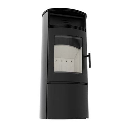 Piec stalowy koza FALCON W fi 150 10 kW wnęka na drewno