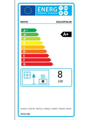 Piec stalowy koza EPSILON fi 150 8 kW