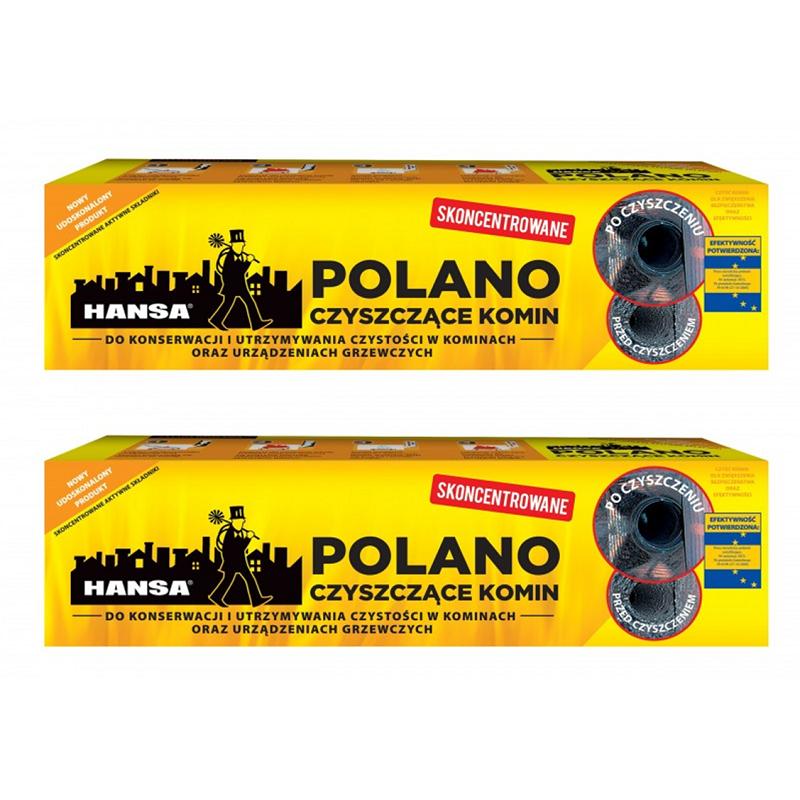 Polano HANSA do czyszczenia komina 2szt. Polano HANSA do czyszczenia komina 2szt.