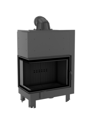 Wkład kominkowy MBA 17 kW lewy BS szyba gięta V2 Black