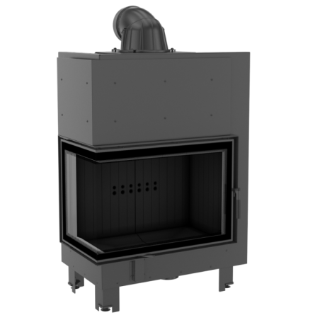 Wkład kominkowy MBA 17 kW lewy BS szyba gięta V2 Black
