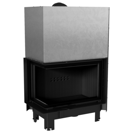 Wkład kominkowy MBA 17 kW lewy BS gilotyna V2 Black