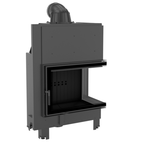 Wkład kominkowy MBA 17 kW prawy BS szyba gięta BLACK