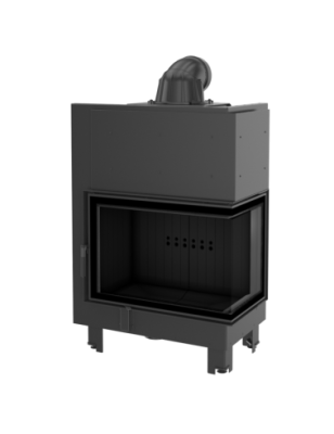 Wkład kominkowy MBA 17 kW prawy BS szyba gięta BLACK