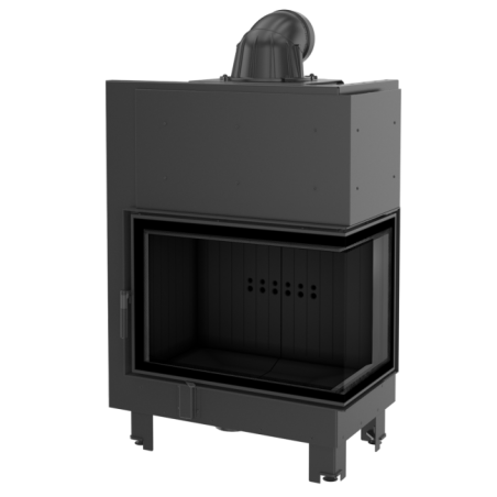 Wkład kominkowy MBA 17 kW prawy BS szyba gięta BLACK