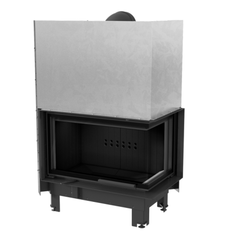 Wkład kominkowy MBO 15 kW prawy BS gilotyna Black