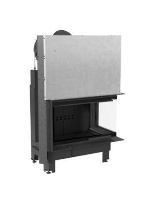 Wkład kominkowy MBO 15 kW prawy BS gilotyna Black