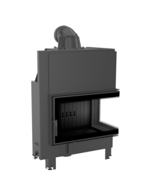 Wkład kominkowy MBO 15 kW prawy BS szyba gięta Black