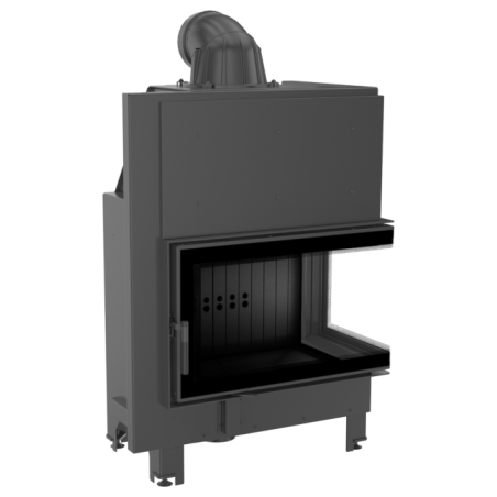Wkład kominkowy MBO 15 kW prawy BS szyba gięta Black