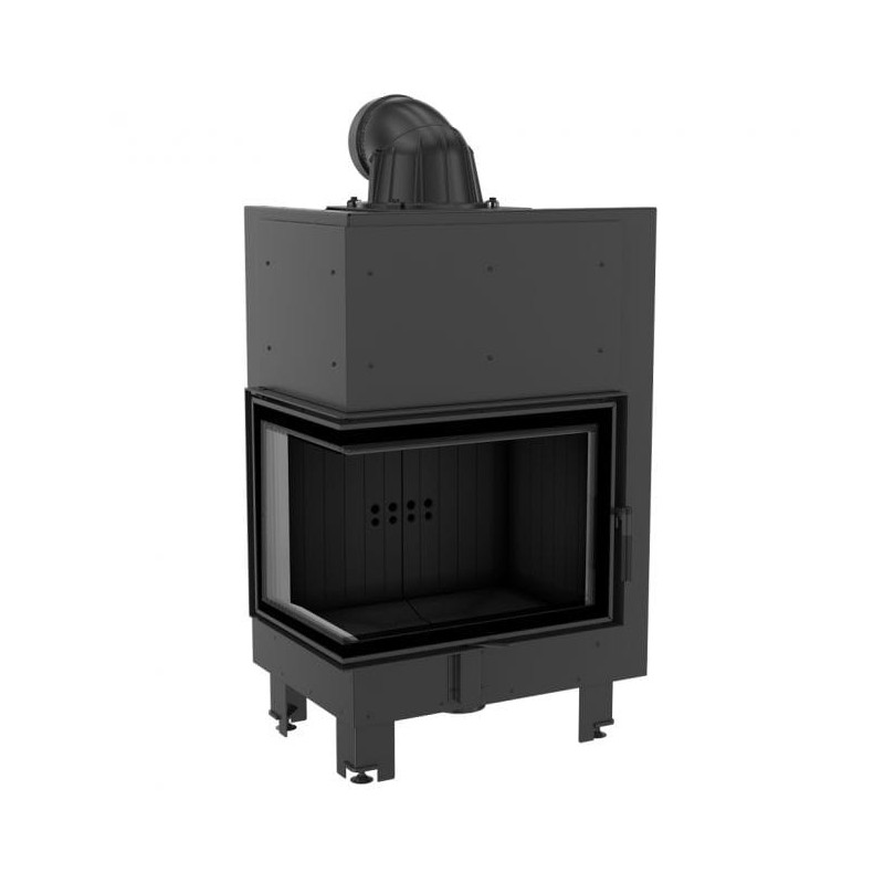 Wkład kominkowy MBZ 13 kW lewy BS szklo gięte Black Wkład kominkowy MBZ 13 kW lewy BS szklo gięte Black