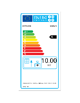 Kominek powietrzny stalowy NADIA 10 kW fi 200 Podwójna szyba