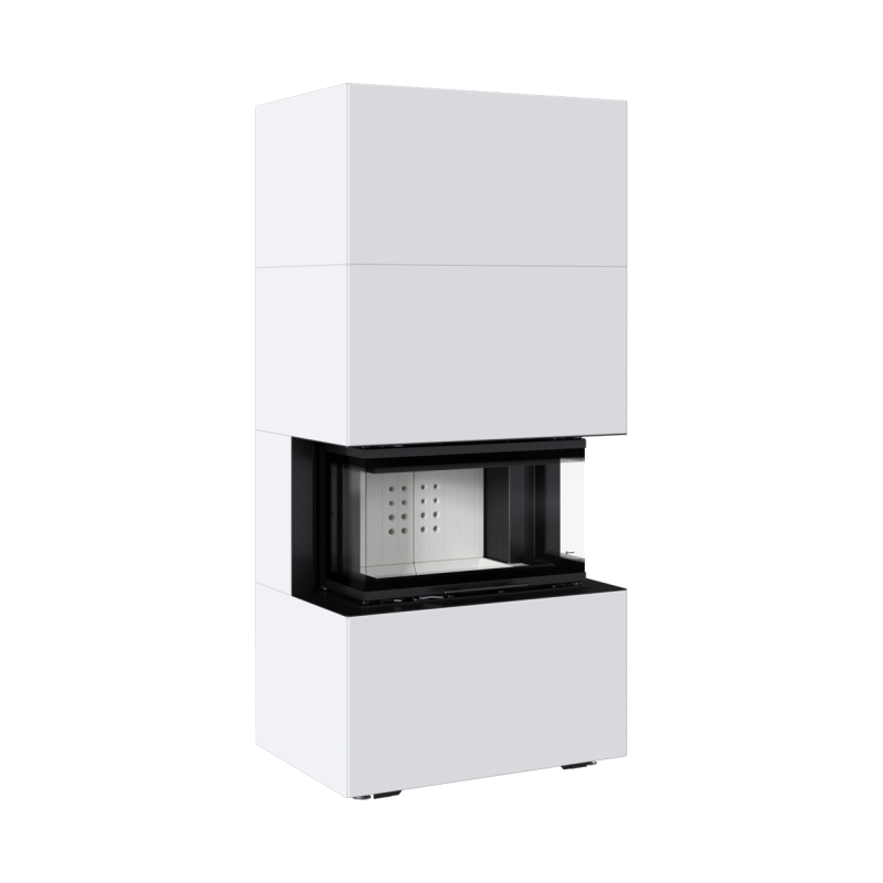 Kominek powietrzny NBC/EASY BOX 7 kW fi160 w zabudowie modułowej Kominek powietrzny NBC/EASY BOX 7 kW fi160 w zabudowie modułowej