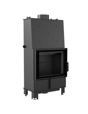 KOMINEK Z PŁASZCZEM WODNYM LUCY 12 KW fi 200 CZARNY