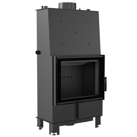 KOMINEK Z PŁASZCZEM WODNYM LUCY 12 KW fi 200 CZARNY