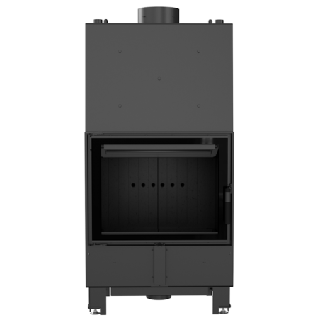 KOMINEK Z PŁASZCZEM WODNYM LUCY 12 KW fi 200 CZARNY