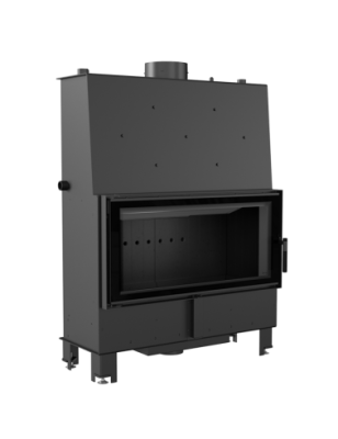 KOMINEK Z PŁASZCZEM WODNYM LUCY 20 KW fi 200 CZARNY