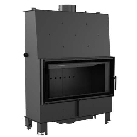 KOMINEK Z PŁASZCZEM WODNYM LUCY 20 KW fi 200 CZARNY