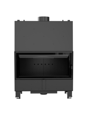 KOMINEK Z PŁASZCZEM WODNYM LUCY 20 KW fi 200 CZARNY