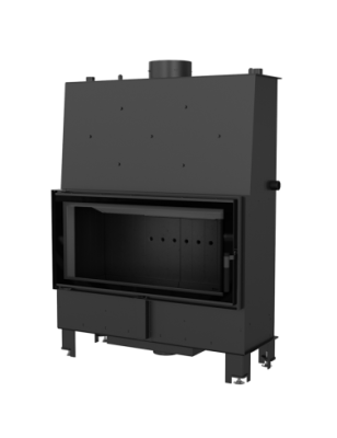 KOMINEK Z PŁASZCZEM WODNYM LUCY 20 KW fi 200 CZARNY
