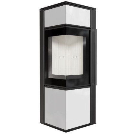 Piec stalowy koza TORA/S 8 kW fi 150 panel szklany