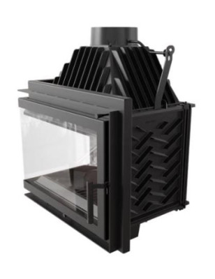 Wkład kominkowy kominek SIMPLE Z LEWY 15 kW ZESTAW Z DGP BANAN 1