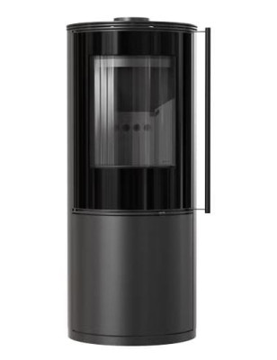 Piec stalowy SVEN fi 150 7 kW czarne wyłożenie