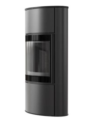 Piec stalowy BJORN/W fi150 8 kW czarne wyłożenie