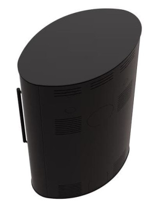 Piec stalowy BJORN/W fi150 8 kW czarne wyłożenie