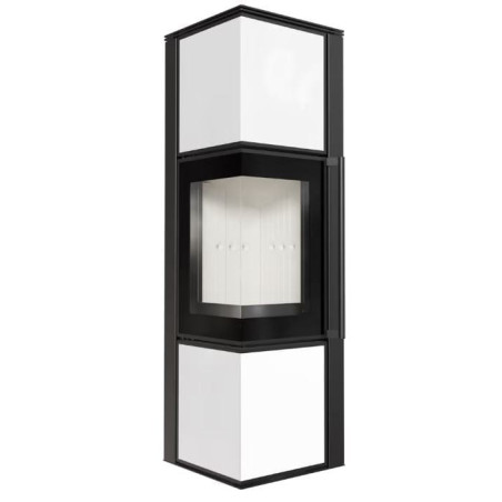 Piec stalowy koza TORA/M 8 kW fi 150 panel szklany