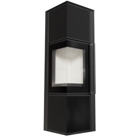 Piec stalowy koza TORA/M 8 kW fi 150 spiek Nero Assoluto