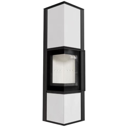 Piec stalowy koza TORA/L 8 kW fi 150 panel szklany