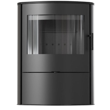 Piec stalowy koza AB/S/2/ROLLO fi 150 10 kW czarne wyłożenie