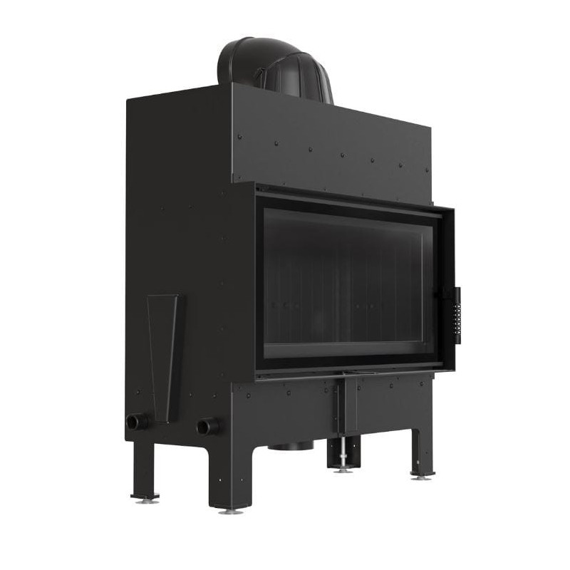 KOMINEK POWIETRZNY STALOWY PROSTY FLOKI L 10 KW FI 200 - CZARNE WYŁOŻENIE KOMINEK POWIETRZNY STALOWY PROSTY FLOKI L 10 KW FI 200 - CZARNE WYŁOŻENIE