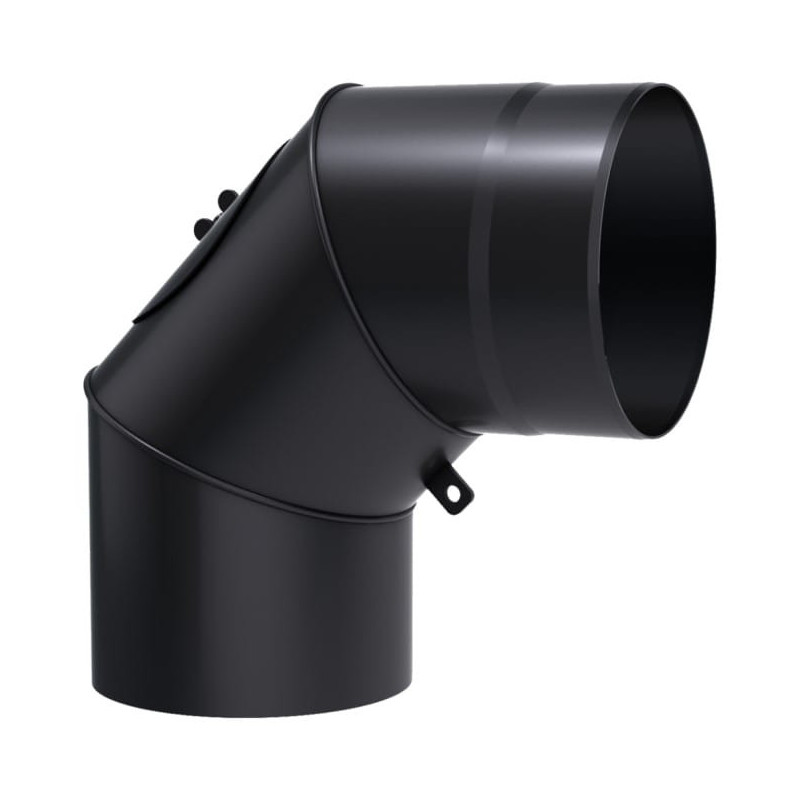 KOLANO NASTAWNE STALOWE DO KOMINKA KOZY STAHL SYSTEM 90st FI150 REGULOWANE