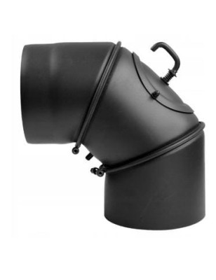 KOLANO DO KOZY PIECA NASTAWNE STALOWE STAHL SYSTEM 90st FI150 Z SZYBREM