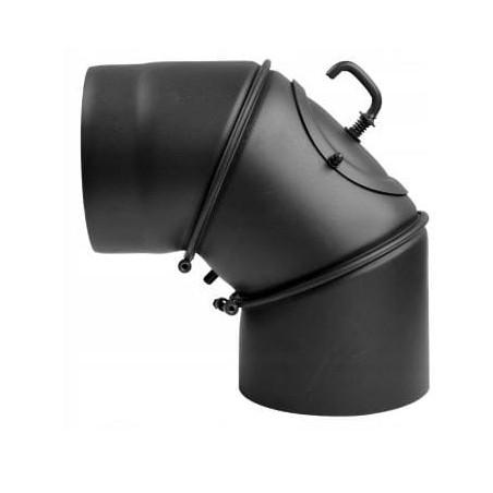 KOLANO DO KOZY PIECA NASTAWNE STALOWE STAHL SYSTEM 90st FI130 Z SZYBREM
