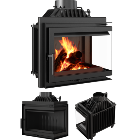 Kominek powietrzny żeliwny KRATKI SIMPLE prawy BS 8 kW ? 180