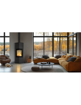 Piec stalowy koza ILDNORD ODYN/M/L 8kW Ø 150