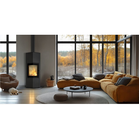 Piec stalowy koza ILDNORD ODYN/M/L 8kW Ø 150