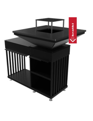Palenisko QUADRUM z grillem horizontal