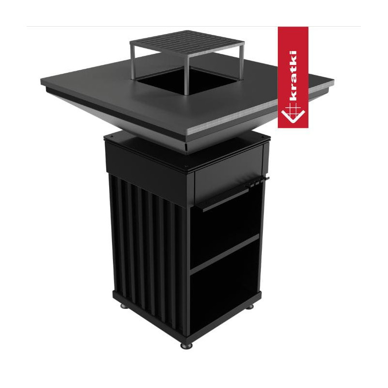 Palenisko QUADRUM z grillem vertical Palenisko QUADRUM z grillem vertical