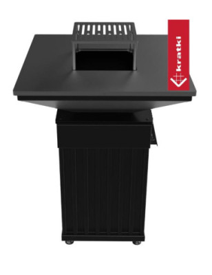 Palenisko QUADRUM z grillem vertical
