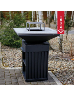 Palenisko QUADRUM z grillem vertical