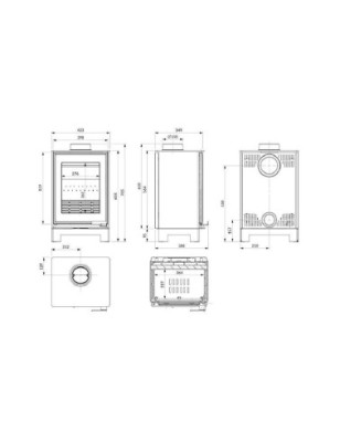 Piec wolnostojący KAWMET HARITA S15v Basic ECO