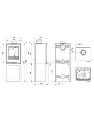Piec wolnostojący KAWMET HARITA S15v L-BOX ECO