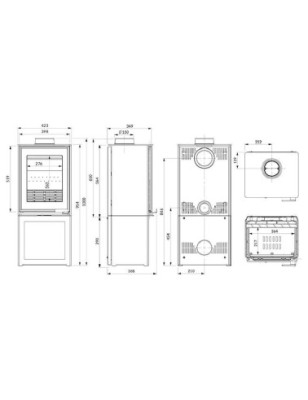 Piec wolnostojący KAWMET HARITA S15v S-BOX ECO