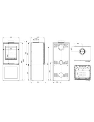Piec wolnostojący KAWMET HARITA S15v S-BOX Decor ECO