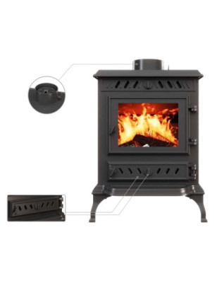Piec  żeliwny wolnostojący KAWMET KOZA P3 (7 4 kW) ECO